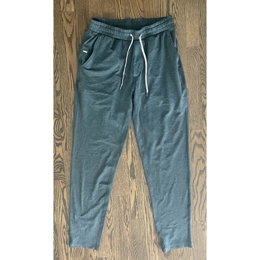 Vuori Mens Medium Ponto Performance Pants V418 Heather Green & Black